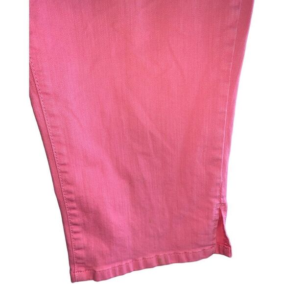 NYDJ lift tuck technology and crop flamingo color 5 pockets size 14 jeans - Picture 5 of 10